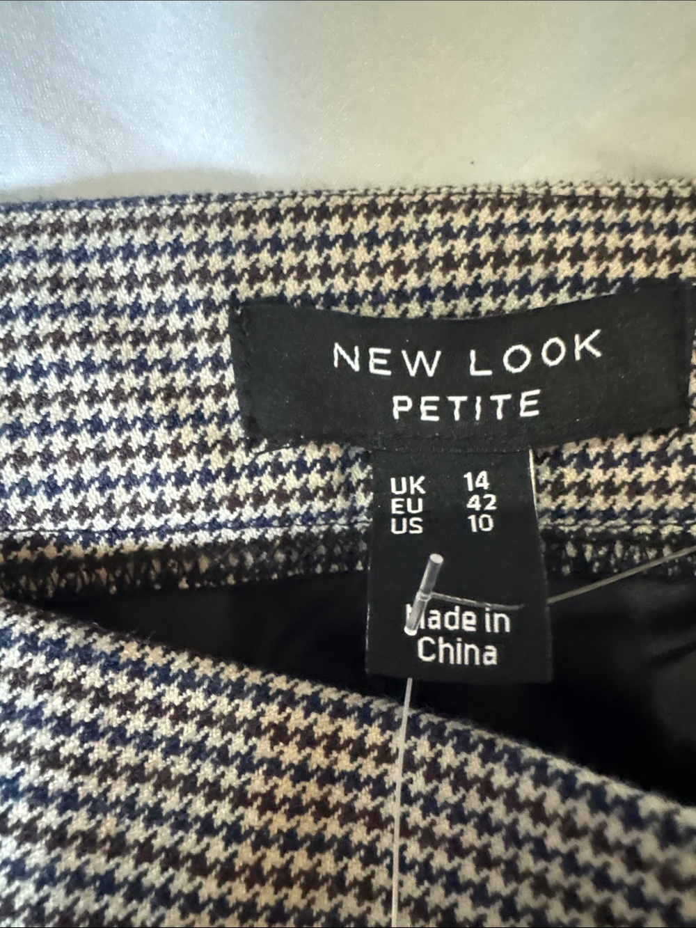 New Look Mini Skirt with Micro-Check pattern